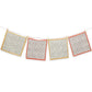 STREAMLINE 18"x18" Hand Block Printed Napkins - Set of 4. Cotton - Fair Trade - Artisan Made