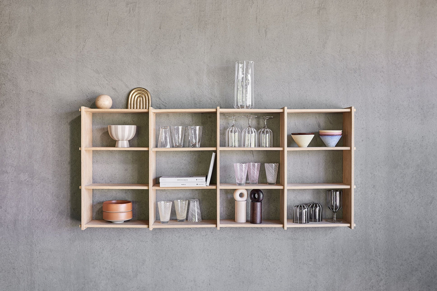 Yuka Groove Glass Set in Clear