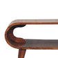 Solid Wood Amaya Nordic Style Honey Caramel Coffee Table