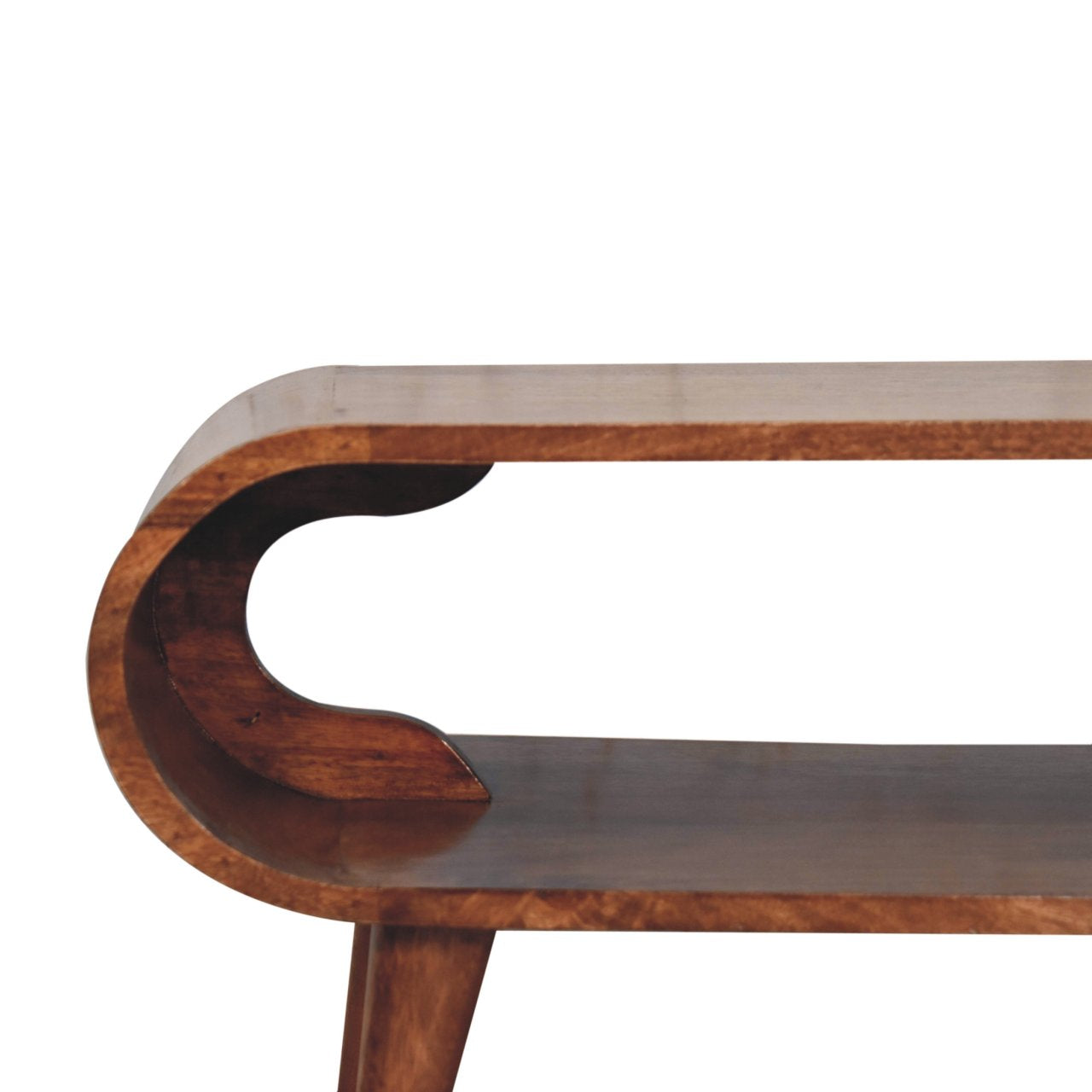 Solid Wood Amaya Nordic Style Honey Caramel Coffee Table
