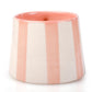 Ceramic Pink Stripe  Coffee cup- 220ml - 3.5 x 2.5 Inches (Set of 4)