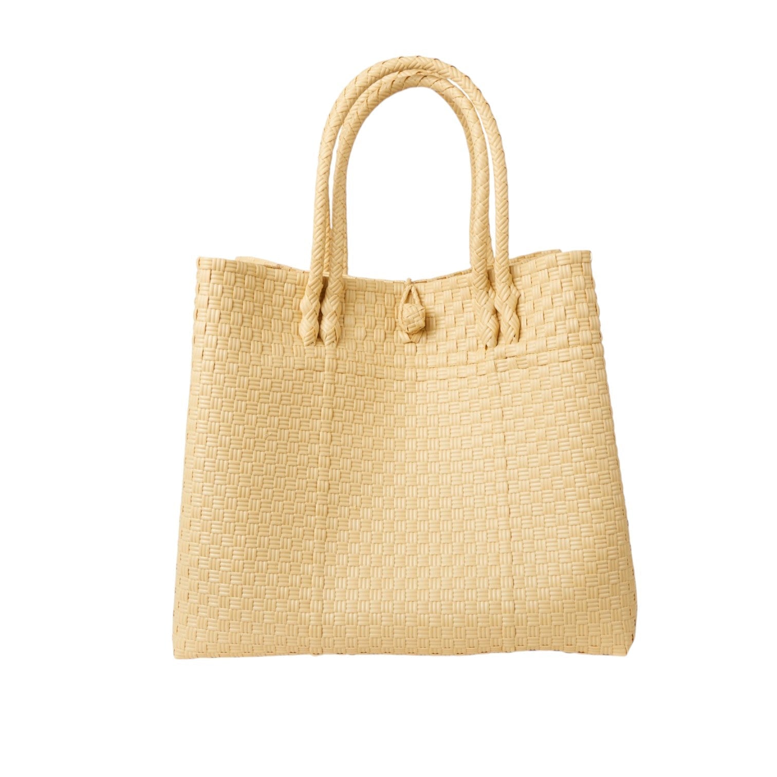 The Maxi Ella Handwoven Tote  · Recycled Plastic