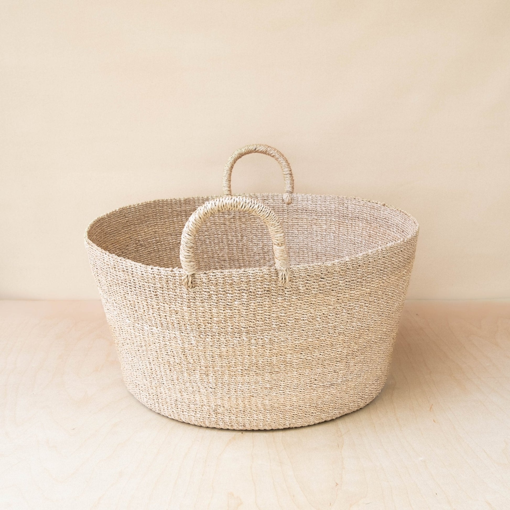 Large Round Woven Basket - Modern Baskets | LIKHÂ