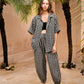 Vanessa Linen Gingham Balloon Pants in Black