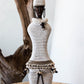 White Beaded African Namji Doll