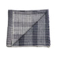 Silica Rose In Shades of Salmon Gray Stripes Pattern Soft Handwoven Merino Throw