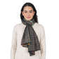 Reversible Garden Patchwork Scarf – Rustic Indigo