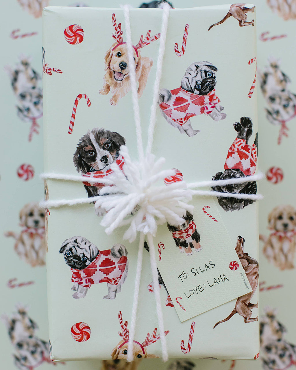FESTIVE PET GIFT TAG SETS by Lana's Shop
