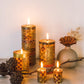 Animal Print Painted Candles