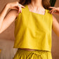 Becca Linen top in Lemongrass