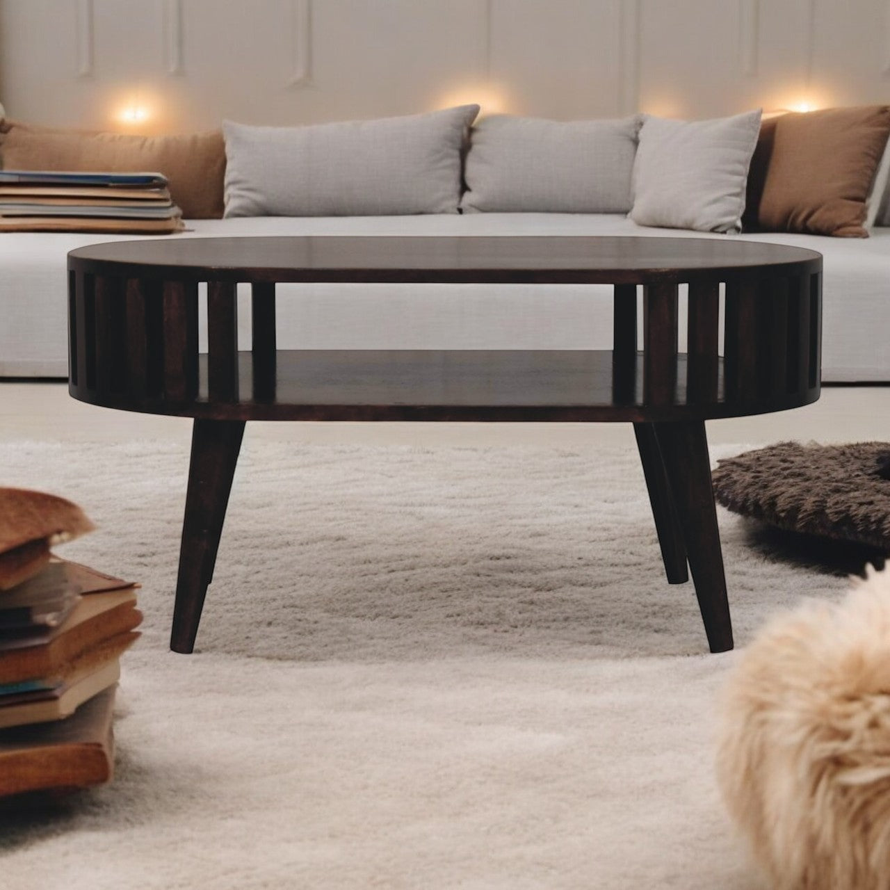 Solid Wood Ariella California Walnut Coffee Table