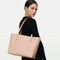 Elba medium size structured tote in vegetable-tanned leather