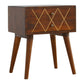 Geo Brass Inlay Bedside Table