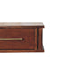 Solid Wood Wall-Mounted Bedside with Brass Handle