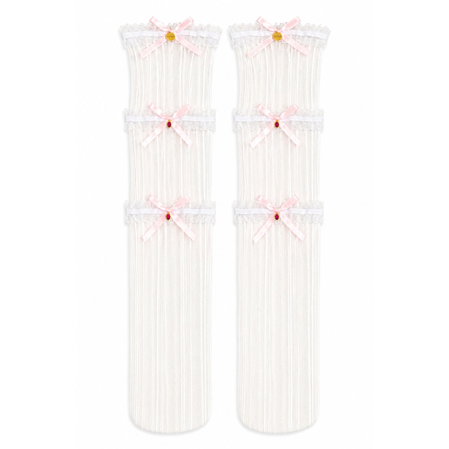 The Garnet Ribbon Calf Socks