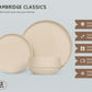 Dinnerware Set, 12 Piece Service for 4, Ceramic, Cambridge Classics