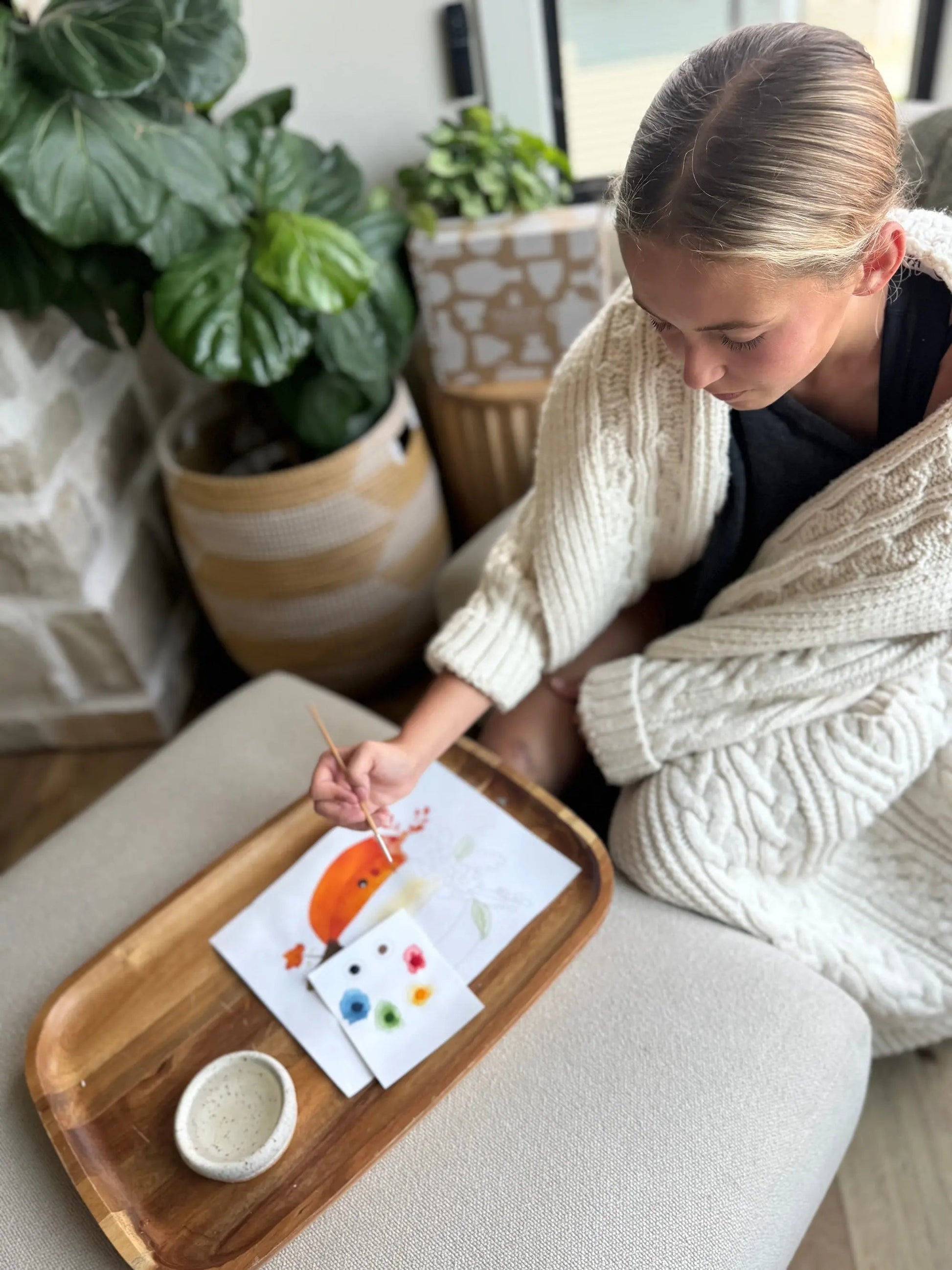 All-in-One Watercolor Art Prints + Postcards: Abstract Botanicals