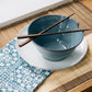 Chopsticks & Blue Bowl Set