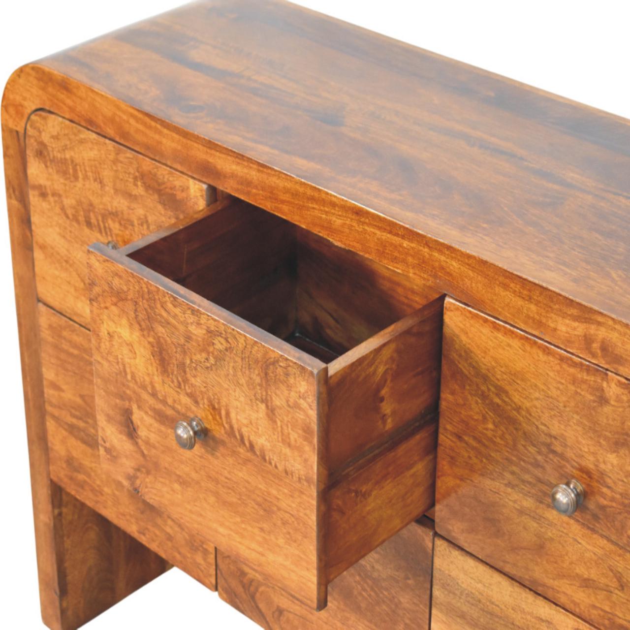 Solid Wood Darcy 3 over 3-Drawer Chest