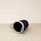 Black Woven Basket Vase