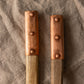 Vintage Inspired Wood Serving Utensils with Copper Strap Handles