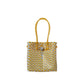 Midi Ella Handwoven Tote · Checker Recycled Plastic