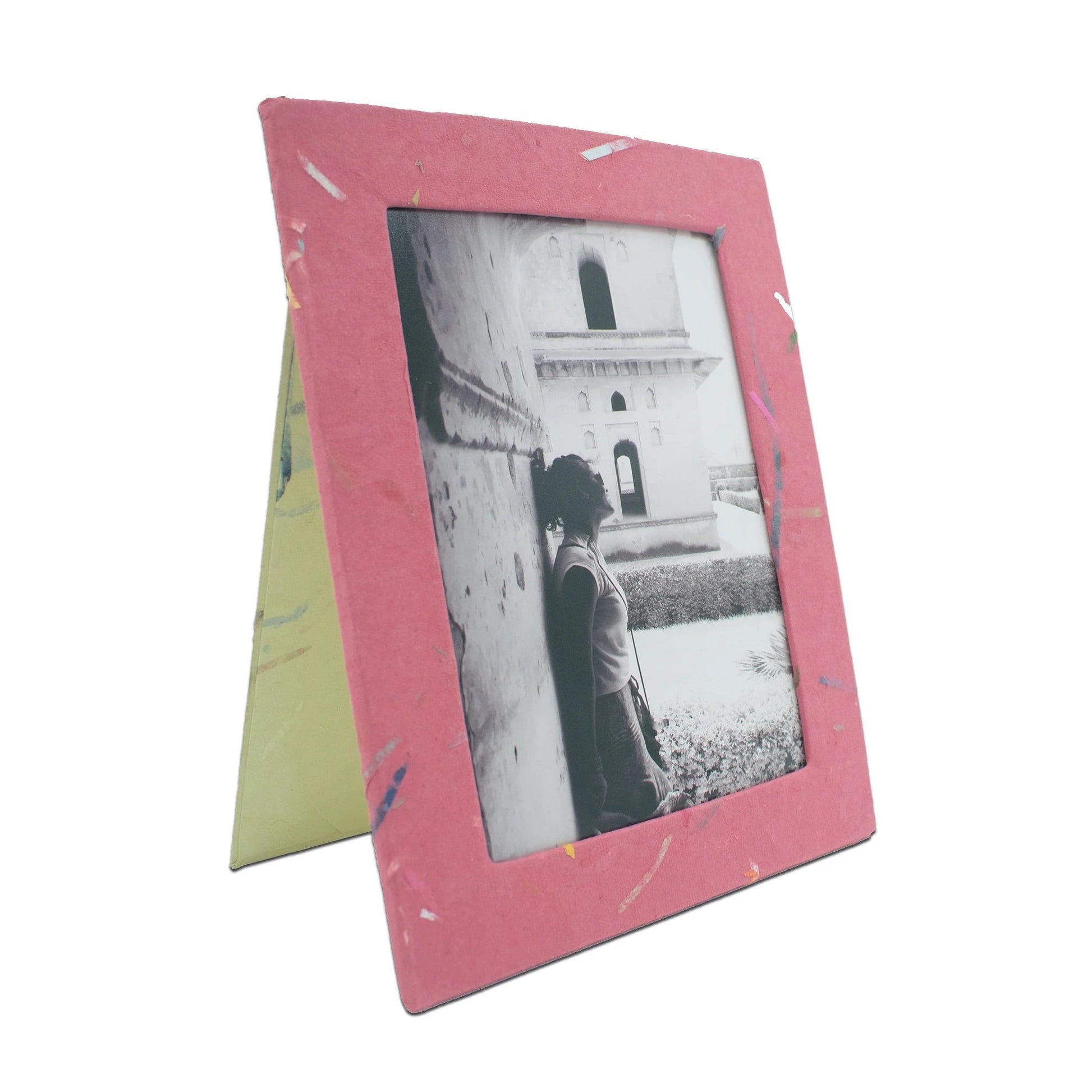 Handmade Photo Frames | Upcycled Tree-Free Paper | Sustainable Home Décor | Set of 5