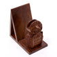 Owl Book & Glasses Caddy - Hand Carved Wood