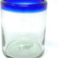 Cobalt Blue Rim Tumbler Glasses - Set of 6