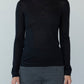 T NECK PULLOVER - BLACK
