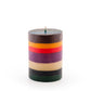 Memphis Stripe Painted Candles