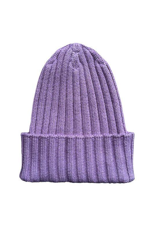 Ribbed Beanie - Iris