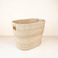 S/2 Natural Oval Abaca Baskets
