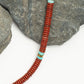 Nomadic Turquoise & Red Jasper Rope Beaded Necklace