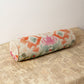 Decorative Cotton Printed & Embroidered Bolster Pillow - 27" X 7"