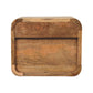 Solid Wood Mini Oak-ish Floating Open Bedside Table