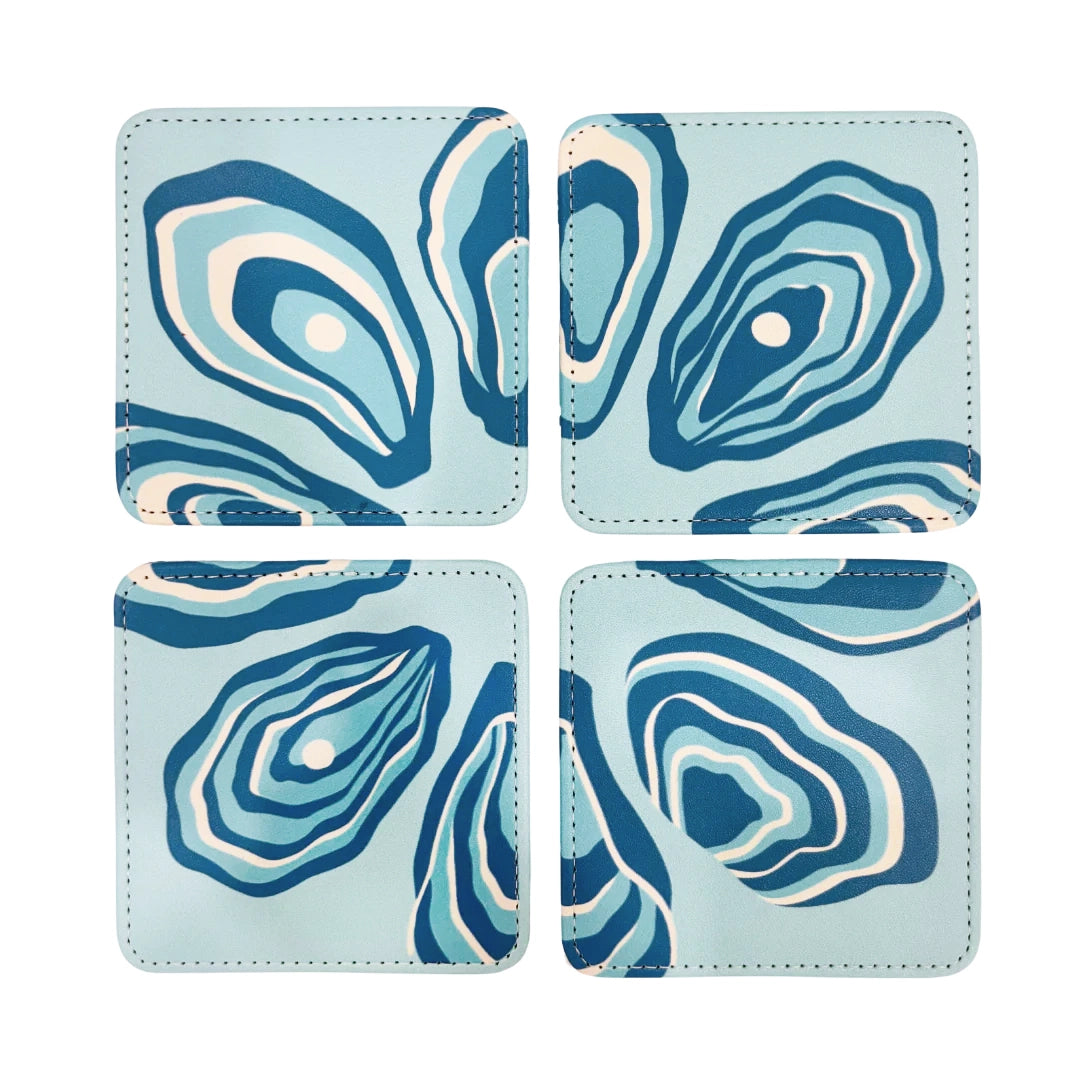 Oyster Twist Coasters, Set of 4