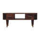 Solid Wood Two-Drawer Open-Slot Media Unit