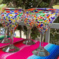 Confetti Rock Modern Margarita Glasses - Martini Style - Set of 4