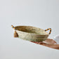 Peach Banded Betty Tray with Tassel