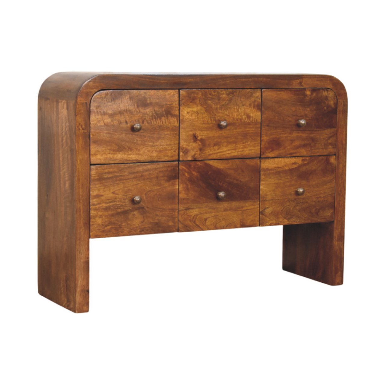 Solid Wood Darcy 3 over 3-Drawer Chest