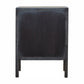 Solid Wood Faux Leather Nightstand