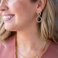 Mixed Metal Delicate Three Strand Necklace