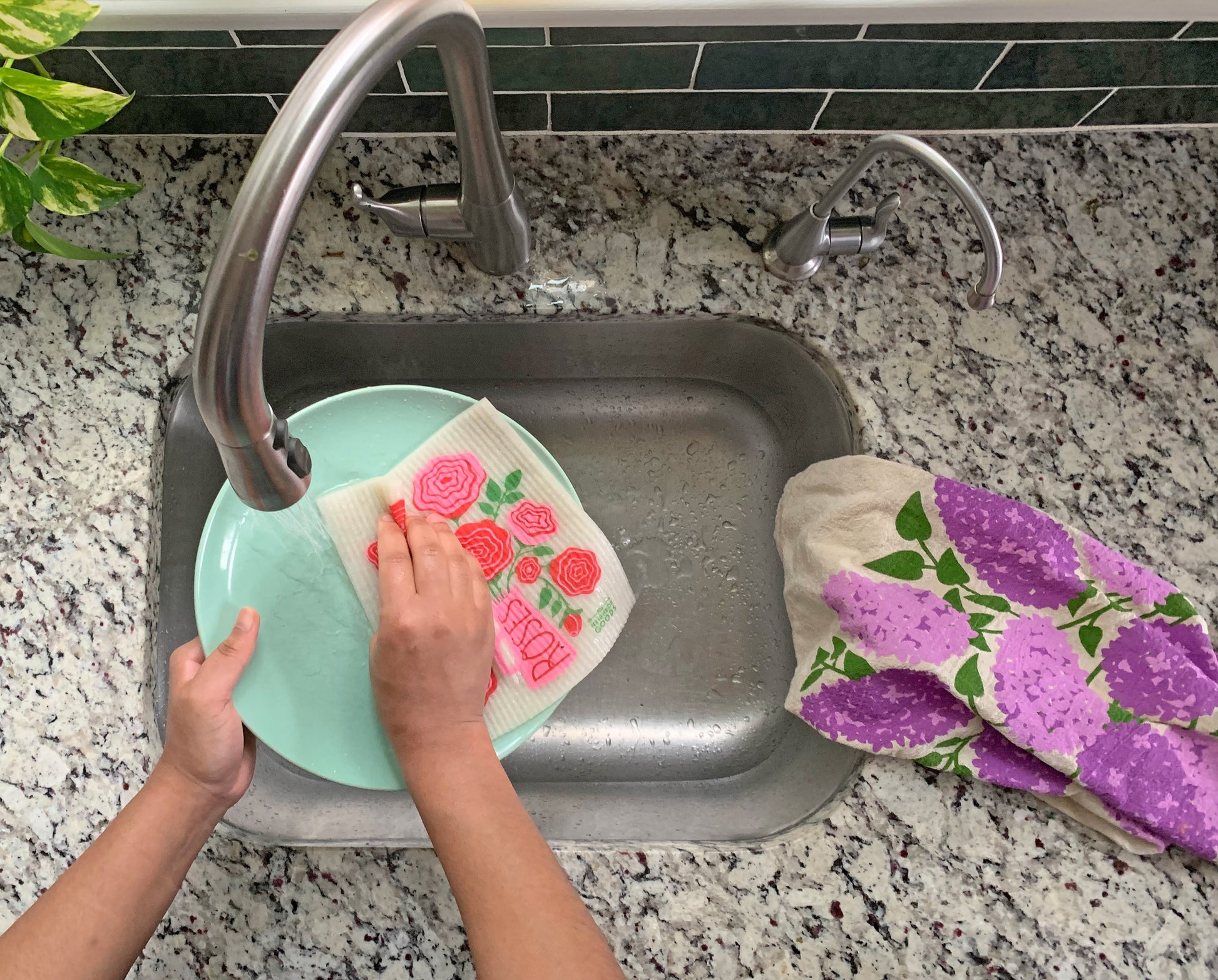 Roses Sponge Cloth