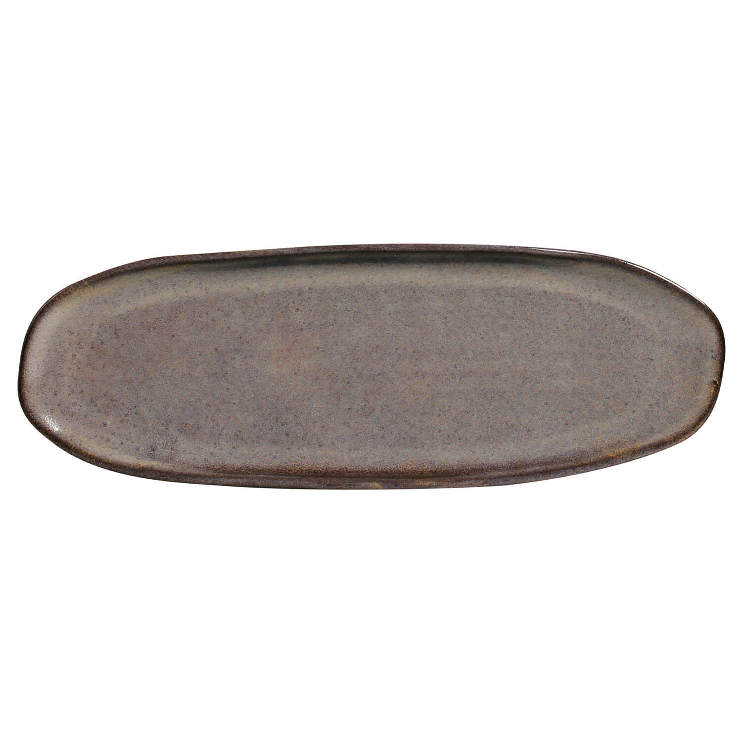 Shallow Organic Oval Platter Large Set of 4