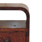 Solid Wood Extra Mini Curve Bedside Table