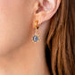 Labradorite Charm Hoop Earrings