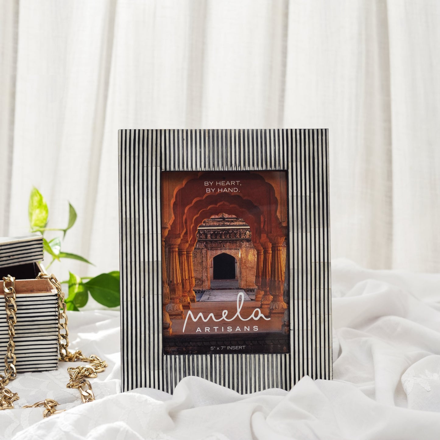 Pinstripe Inlay Picture Frame
