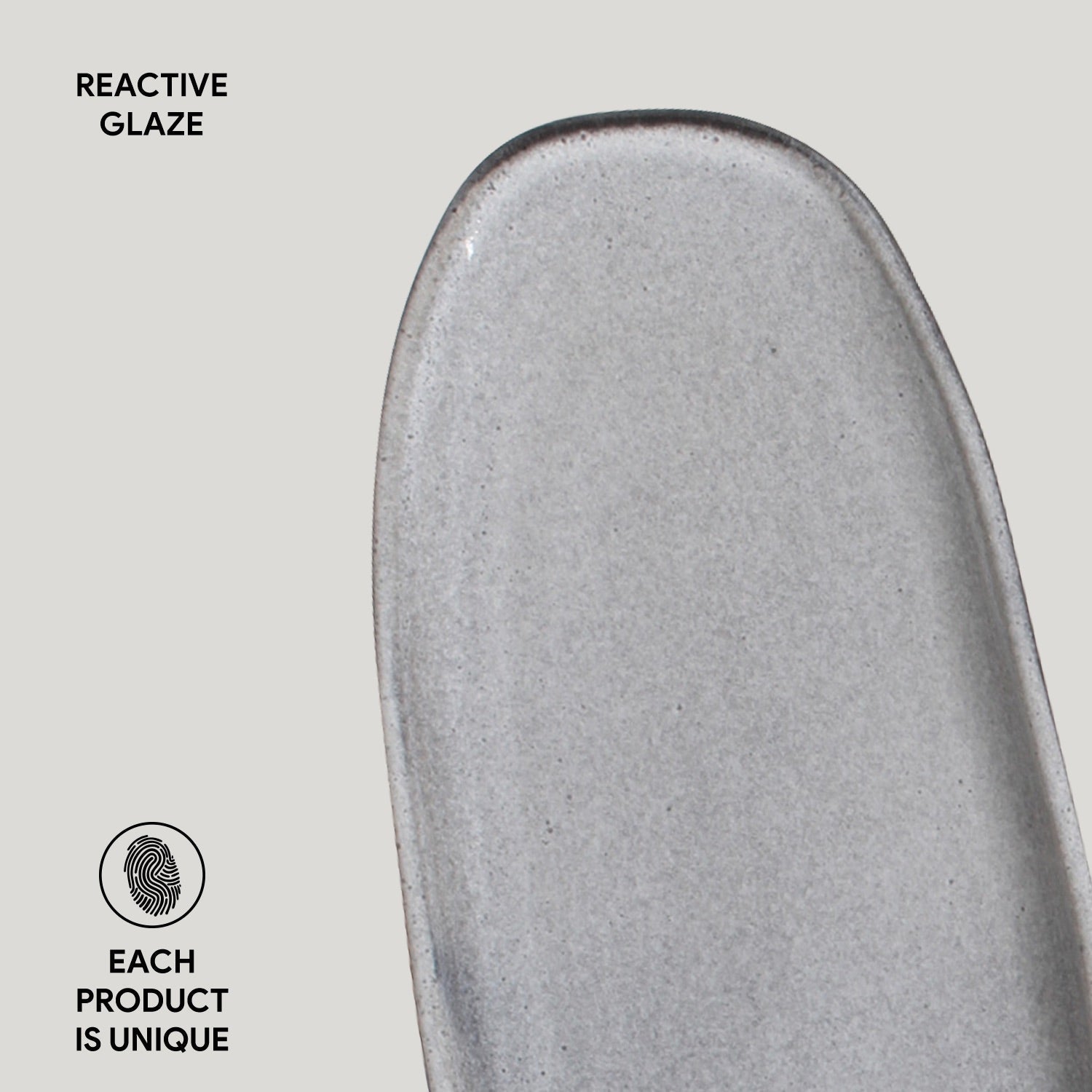 Shallow Organic Oval Platter Large Set of 4