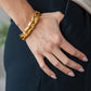 Gold Organic Bead Bracelet
